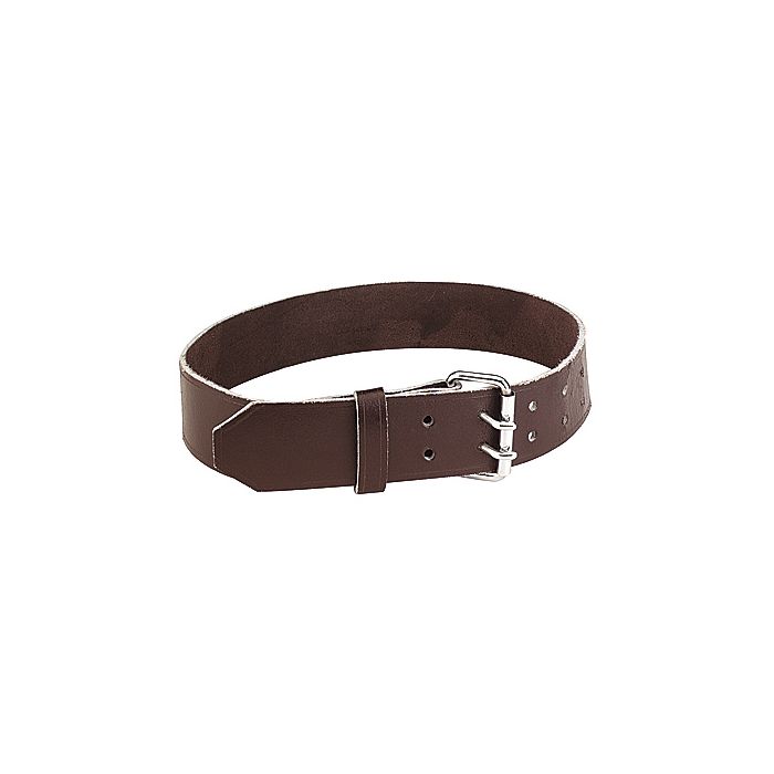 Brown chrome leather cattle collar 120 x 6 cm