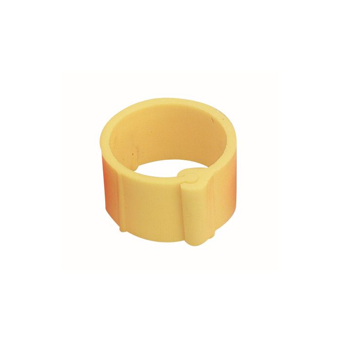 Bague jaune à clips 8 mm par 100