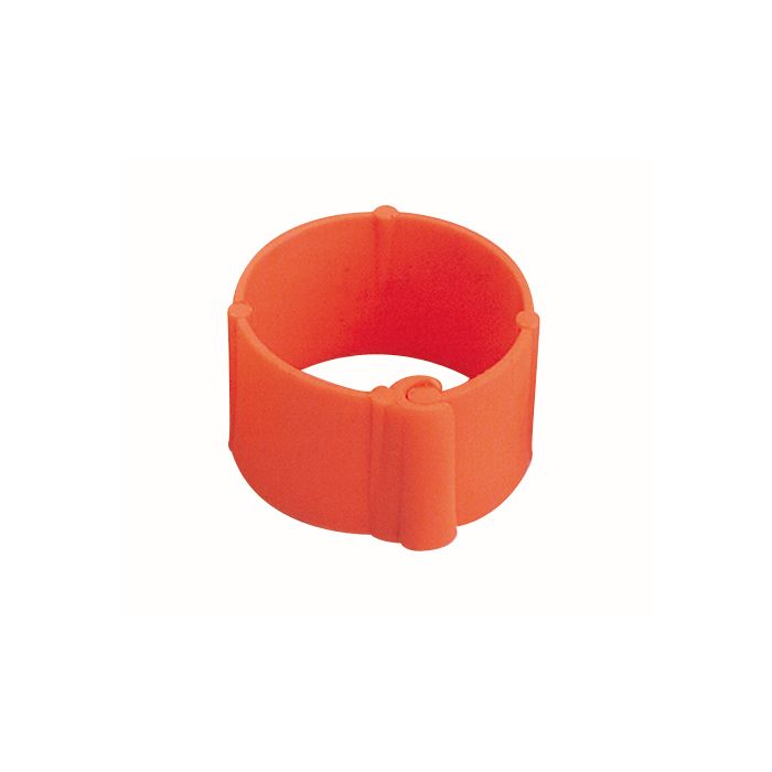 Bague orange à clips 16 mm par 100