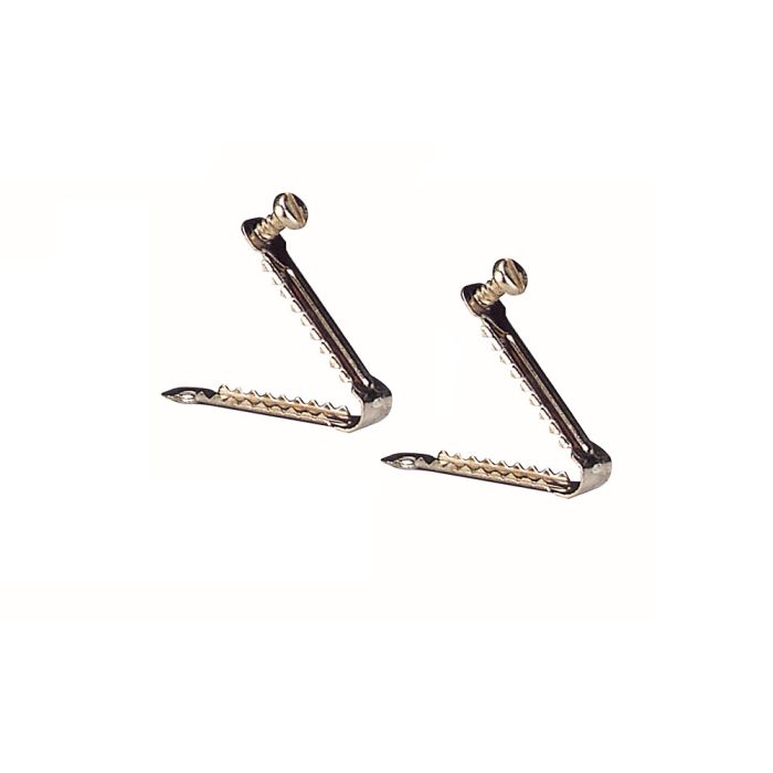 Metal clamp for wings 