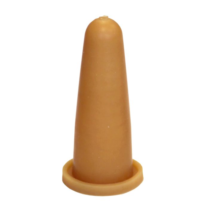 3 tétines pour socle caoutchouc naturel sable 43 x 92 mm Tetiblue 