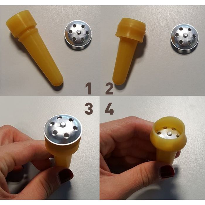 Equipement complet pour multibiberon agneau + 6 tétines + 6 clapets 