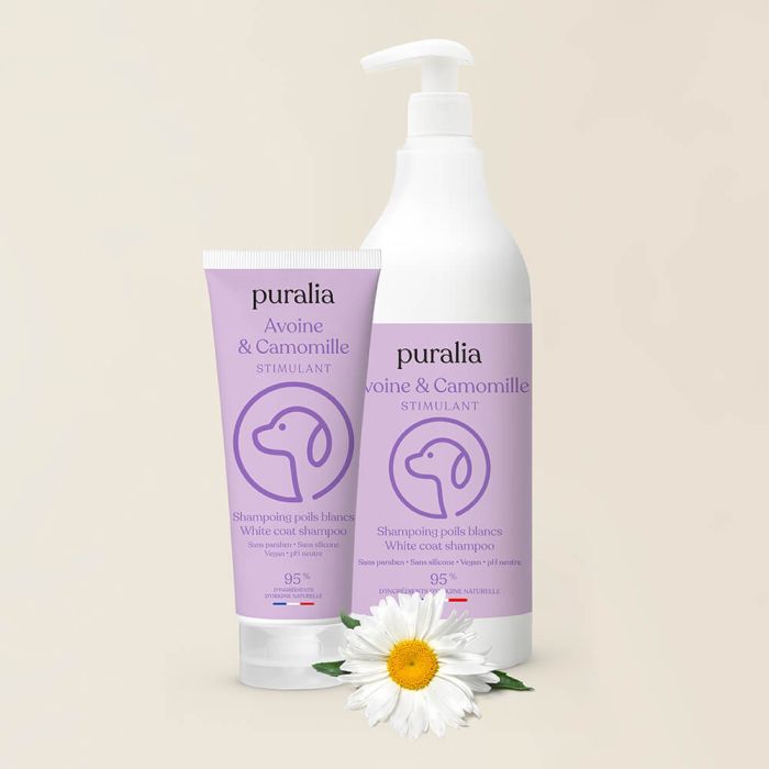  Shampoing poils blancs 1L PURALIA