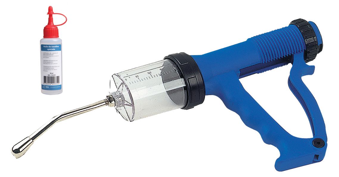 Dosing gun 70 ml + vaseline oil 50 ml Ukal